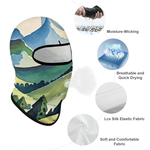 Balaclava de Protección Solar para Hombres y Mujeres, Máscara Respirable de Cabeza Completa para Senderismo, Ciclismo, Correr, Conducción miniatura 3
