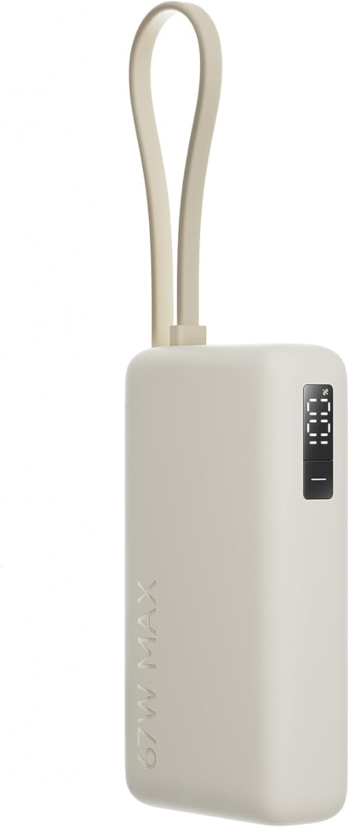 Xiaomi 22.5W Power Bank mit Integriertem Kabel - 10000mAh, Schnellladefunktion, lädt 3 Geräte gleichzeitig, flugtauglich, in 4.5 Stunden aufgeladen - praktisch und kompakt, Blau
