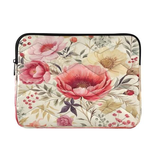 Funda para portátil 13-14 pulgadas con diseño floral impermeable