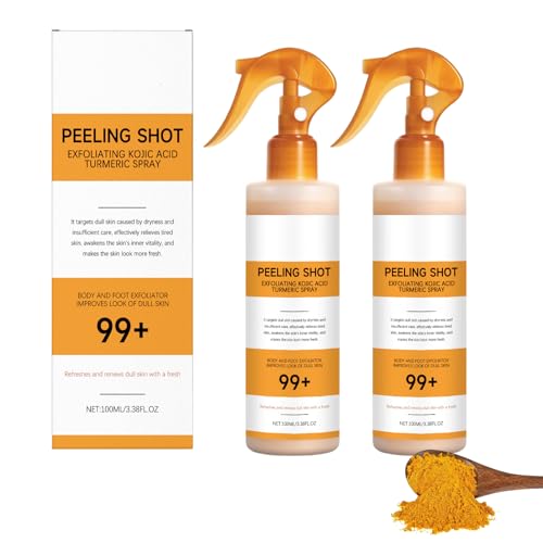 Spray exfoliant au curcuma Keratin Care pour une peau saine et éclatante au rétinol
