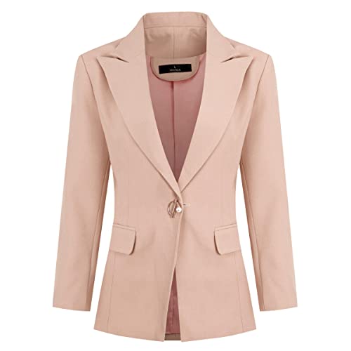 YYNUDA Women's Business 2 Piece Lady Suit Set Office Work Solid 1 Button Pantsuit Blazer Jacket and Pants2