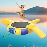 Matériaux de haute qualité : fabriqué à partir de matériaux durables de qualité commerciale. Toutes les coutures sont renforcées pour une meilleure étanchéité et longévité. Doté d'un tissu extensible résistant à la déchirure et d'un élastique résistant à la rouille au lieu de ressorts métalliques, ce trampoline aquatique est à la fois flexible et durable, ce qui le rend parfait pour une utilisation dans l'eau. Profitez d'un plaisir sans fin tout en assurant sécurité et résistance.