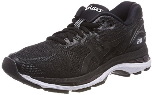 ASICS Gel-Nimbus 20 Womens Running Trainers T850N Sneakers Shoes (UK 3.5 US 5.5 EU 36, Black White Carbon 9001)