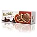 Biscolata Love Bite Chocolate Cookies with Hazelnut Cream - Heart Shaped Cookies, Delicious Premium Biscuit, Heart Snacks, Perfect for Valentines (3-Pack)