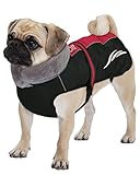 🐕Mperméible - reflectante: la chaqueta del perro es impermeable e ideal para la nieve, la lluvia; Cinta reflectante para la visibilidad en la oscuridad, que protege a su cachorro. El diseño único mantiene a su perro de moda y cómodo, los perros se sentirán más cálidos en invierno. Esta chaqueta caliente para perro mediano pequeño es perfecta para caminar, correr o hacer senderismo durante los meses fríos. Con el agujero de la correa en la parte posterior, fácil de caminar.