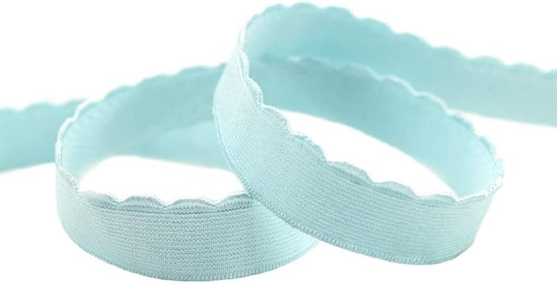 Miniatura 3 de Bristlegrass Bandas elásticas para costura, banda elástica de topacio azul de 12 pulgada de 5 yardas para pelucas de alta elasticidad para correas
