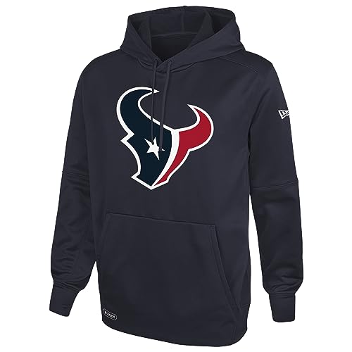 New Era NFL Men's Recognition Team Colors Pullover Performance Fleece Hoodie, Houston Texans, Medium