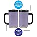 MIRA 14 oz Insulated Coffee Mug with Handle - Stainless Steel Thermo with Secure Lid - Hot & Cold Cup - Lavender Violet