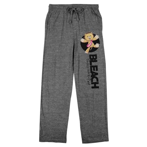 Bleach 1000 Year Blood War Kon Men's Gray Heather Sleep Pajama Pants
