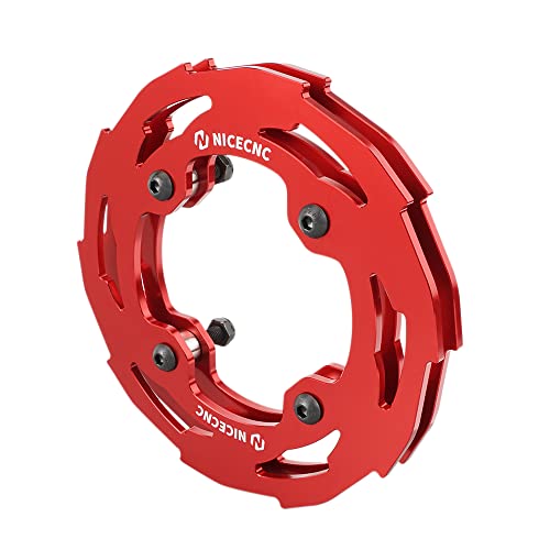 Nicecnc Red Sprocket Guard Chain Cover Protector Compatible With Yamaha Yfz450R 2009-2023 2022 2021 2020 2019 2018 2017 Yfz450Rse 2017-2023 Yfz450X 2010-2011 Replacement For 5Tg-25438-10-00 #TOP6