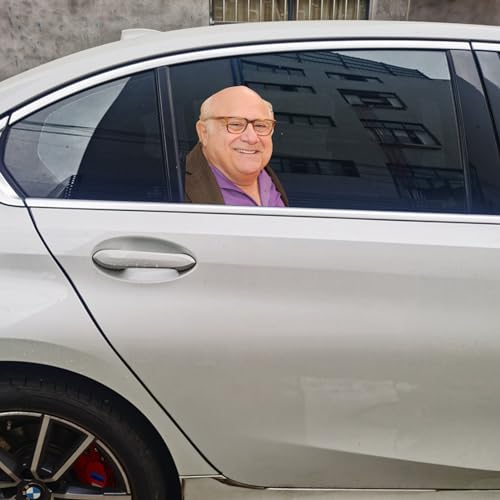 Senksll Danny DeVito Car Window Cling Funny Sticker Window Decal for Vehicles Automotive Stickers for Out Side (Right)