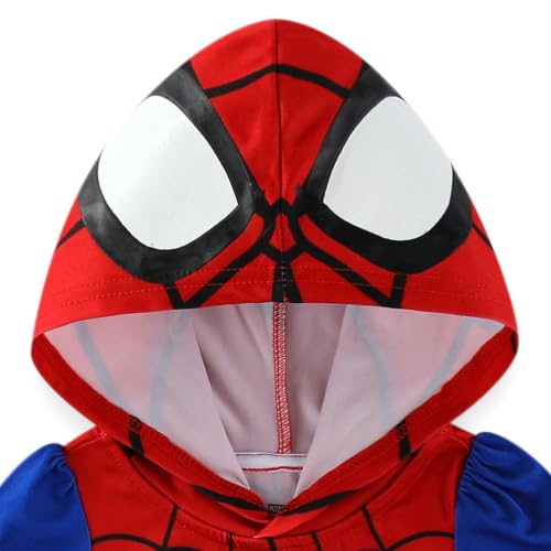 Marvel Spider-Man Girls Hooded Tulle Cosplay Dress for Toddler to Big Kids by Marvel - Used condition - Image 4