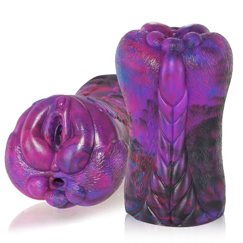 Male Masturbator Stroker Pocket Pussy Sex Toys for Men Soft Silicone Sucking Masturbation Cup Fantasy Monster Butt Sex Doll Blowjob Machine with Lifelike Textured Vagina Tight Anal for Penis Training