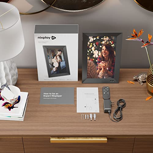 Nixplay 13.3 inch Smart Digital Photo Frame with WiFi (W13D) - Black - Share Photos and Videos Instantly via Email or App