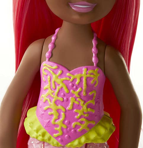 Muñeca Barbie Dreamtopia Chelsea Sirena Coral Pequeña miniatura 4