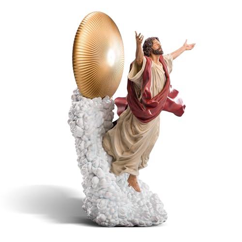 Estatua de Jesús Ascendiendo 11 pulgadas Polystone miniatura 3