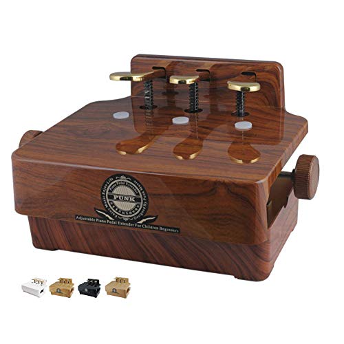 Adjustable Piano Pedal Extender Bench (Rose Wood)