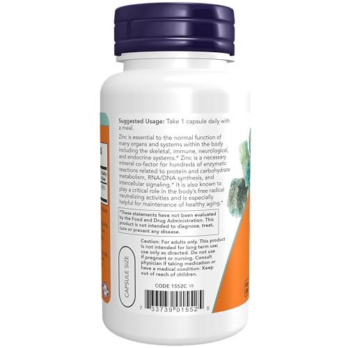 Zinc Zinco Picolinate 50mg (120 VCaps) Now Foods