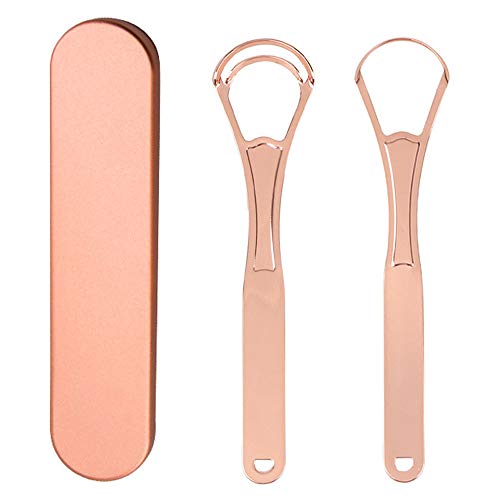 Tongue Scraper 2 Pack (Rose Gold)