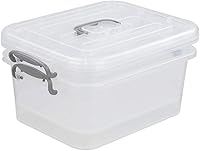 Vista 7 de 2 Packs Storage Bin with Lid, 8 Liter Plastic Box Set