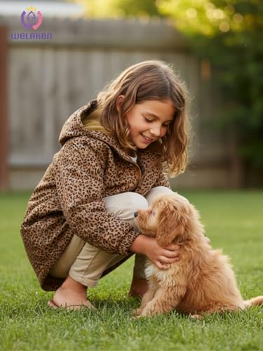 WELAKEN Fleece lined Jackets with Water-Resistance Frabic for Kid's & Toddler II Girl's Rain Jacket & coats4