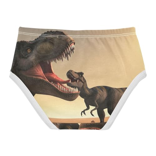 Cotton Toddler Girls Underwear Funny Dinosaurs Desert Panties for Girl Cartoon Underpants Briefs 2t2