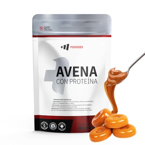 MM Supplements – Harina de Avena con Proteína Whey 1 Kg - Sin Azúcar - Desayuno Energético y Pre Entreno - Mantenimiento y Desarrollo Muscular – Bajo en Azúcar – Alto en Fibra - Caramelo Cremoso