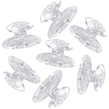 Orthodontic Bonding Lingual/Buccal Clear Buttons Bondable - Round Base - 10 pcs A181a - Made in USA Orthodentalusa Corp.