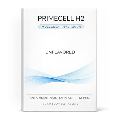 PrimeCell H2 Molecular Hydrogen Water Tablets with Magnesium Antioxidant & Cellular Health Support 30 Tablets