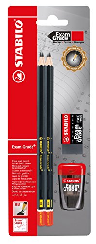 Eberhard Faber 510197 Matite Winner HB – Set Da 6 Con Gomma E Temperino, Triangolari Per Scuola