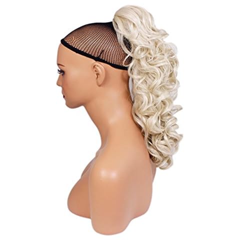 Ponytail Claw Clip - Curly Platinum Blonde Cover