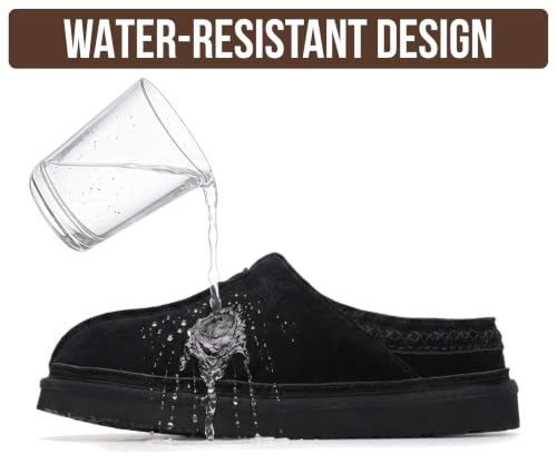 Image of Project Cloud Mens Slippers Genuine Leather Australian Shearling Slippers