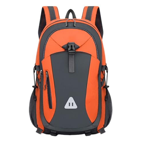 Yjkedfh Mochila de camping – Mochila de viaje impermeable de 35 litros para viajes y viajes – mochila de senderismo – para hombres, mujeres, viajes, trekking, montañismo, exterior, montañismo, naranja