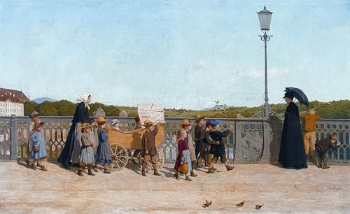 Tableaux d'art et peinture décorative SERENDIPITP École des tout petits sur toile 60x90