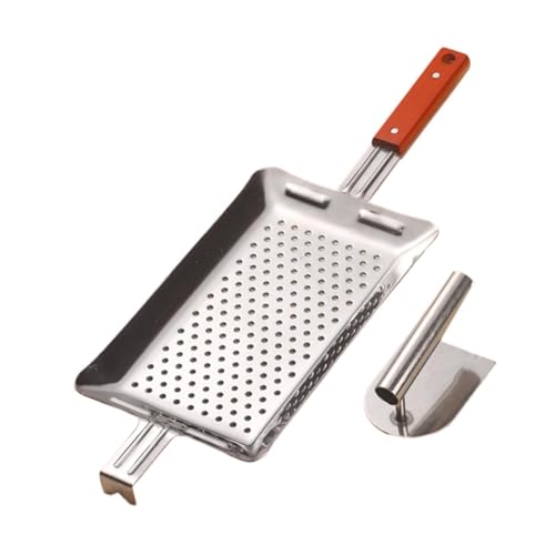 Bothyi Traditional German Egg Noodle Maker Spaetzle Press Multipurpose Spaghetti Strainer Pasta Maker for DIY Noodles Homemade Pasta, Rectangular