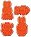 Skater CSM1-A Stamp Cookie Molds, Bread Cutter, Miffy Set of 4