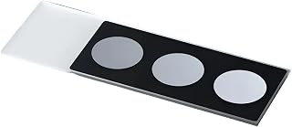 Marienfeld 200 portaobjetos para microscopios de vidrio de cal sodada, con campos de reacción y bordes pulidos de 90°, color verde, 3 campos, diámetro del campo de reacción de 10 mm, longitud 76 mm,