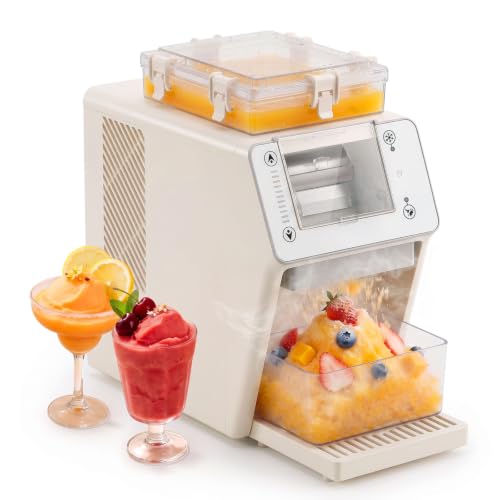 Image of Erivess Shaved Ice Machine, 44LBS /24H Snowflake Maker, No Ice Needed | Auto-Clean Electric Snow Cone Maker with 8-Speed, Ice Shaver Machine With 26oz Tank, Stainless Steel Blade, for Home, Bingsu