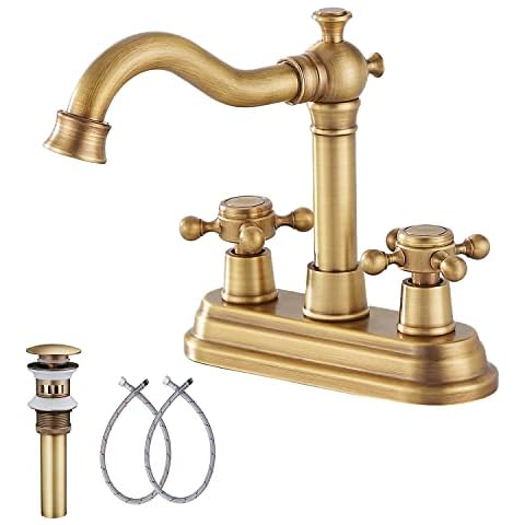 GGStudy Antique Brass Bathroom Faucet Cover