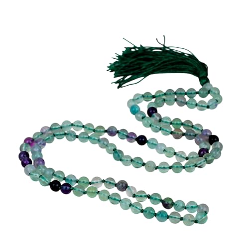 Mala de méditation en fluorite 108 perles pour apaiser l'esprit et retrouver la concentration