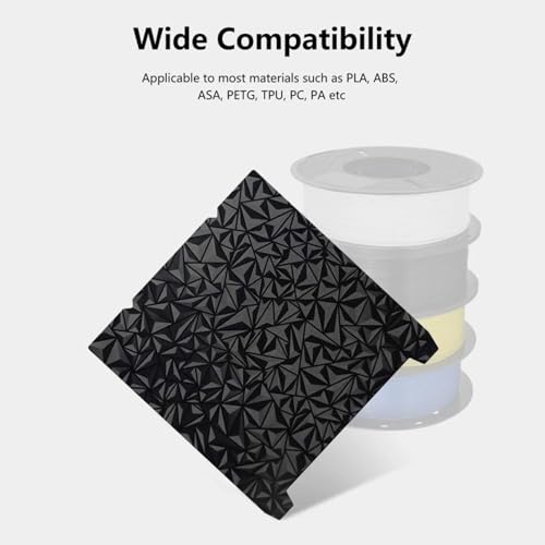 PEI Powder Sprayed Spring Steel Build Plate, Dual PEO Texture, 310x315mm, for Ender 3 S1 Plus, Ender 3 V3 Plus 3D Printer, Compatible with PLA, ABS, PETG