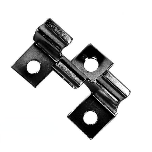 100Pcs Composite Decking Clips Stainless Steel Fastener Board Clip Composite Decorative Plate Hidden Fixing Fastener Metal Clip for Woodworking Floor Fixing (7.5mm)