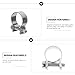 PRETYZOOM 60 Pcs Galvanized Metal Hose Clamps Tube Clips for Water and Gas Pipes Industrial Repair Tools
