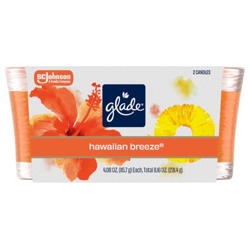 Glade 1-Wick Scented Candle Jar, Hawaiian Breeze, 2 Count - image 1