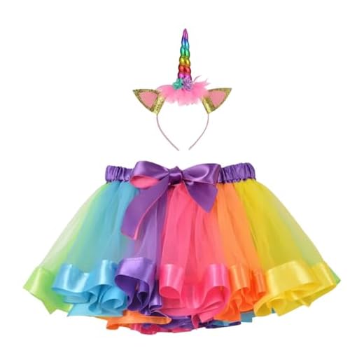 Fantasia Unicórnio Infantil e Adulto, Saia de Tule Colorida com Tiara, Cintura Ajustável até 50cm, Carnaval e Festas