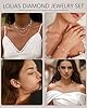 LOLIAS Kette Silber 925 Damen Ohrstecker Silber Armband Set Verstellbare Choker Halskette Gliederkette mit Niedlichen Zirkonia Zierliche Hochzeit Braut Schmuck Set #4
