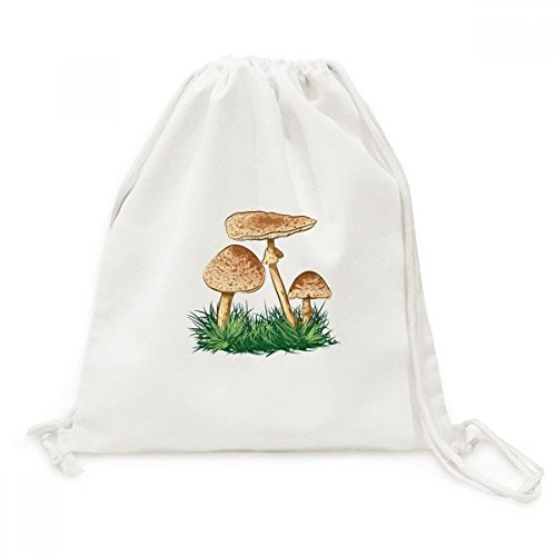 Toile drawstring backpack plante verte mignon sac de voyage pour le shopping