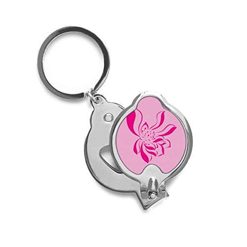 Cortador de uñas con diseño de loto rosa para un cuidado preciso