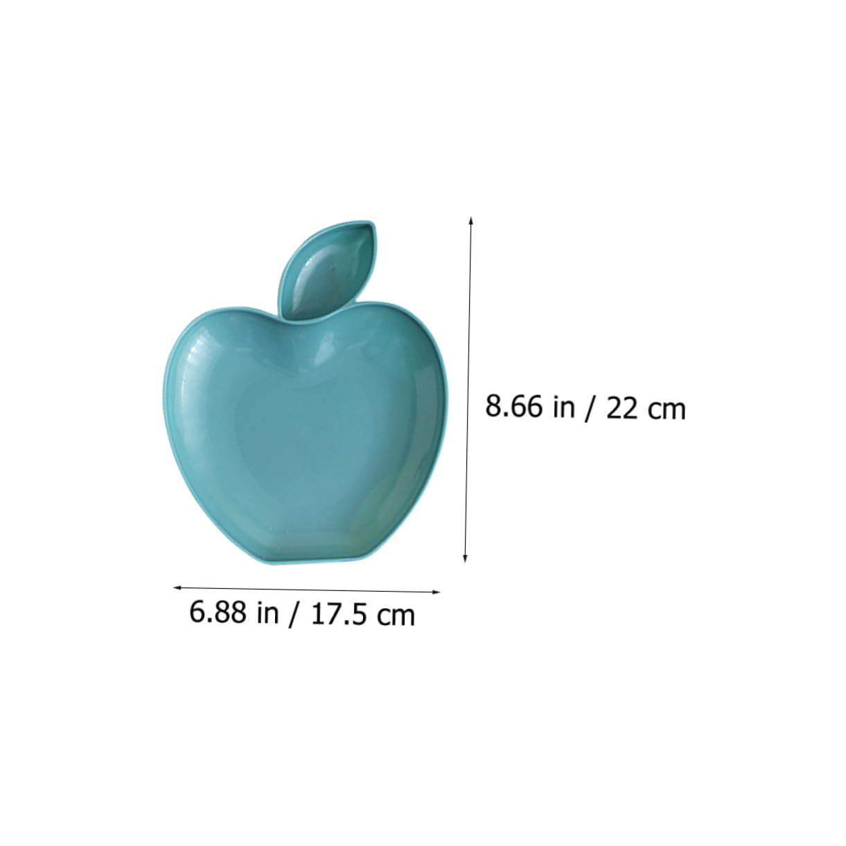 MUCKLILY 5Pcs Apple Shaped Food Storage Plates Simple Style Snack and Dipping Sauce Dishes Multi Functional Plates for Dumplings Fruits Desserts and Breakfast