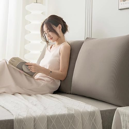 Coussin de lecture grand format dossier de lit et support lombaire orange